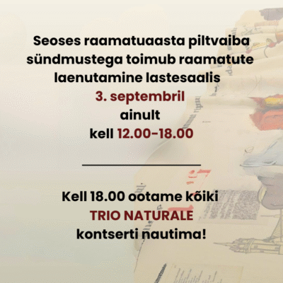 Tule kontserdile!
