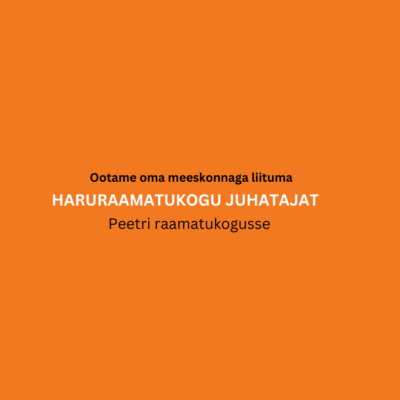 Peetri raamatukogu ootab Sind!