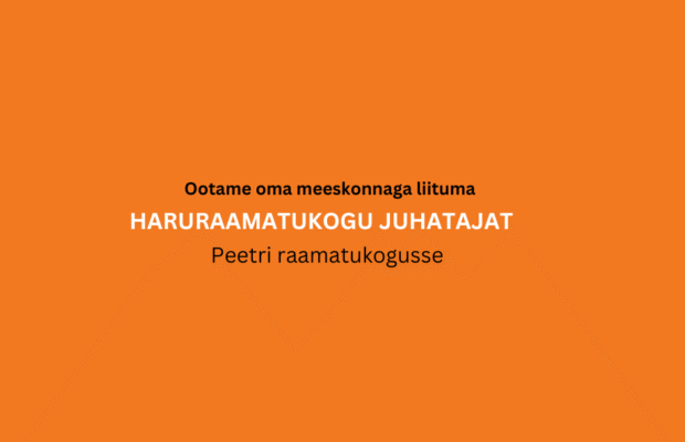 Peetri raamatukogu ootab Sind!