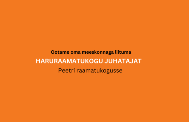 Tööpakkumine: Peetri raamatukogu juhataja