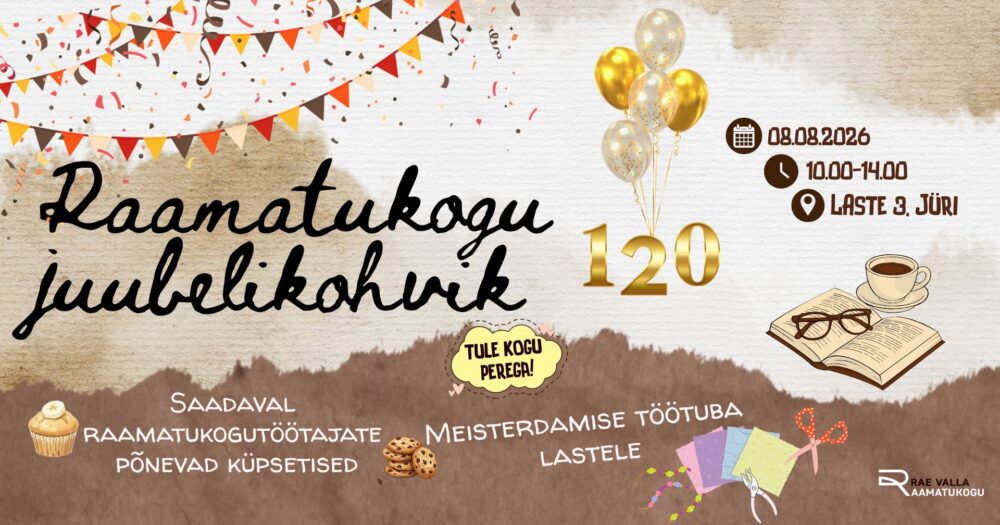 Rae Valla Raamatukogu osaleb Jüri kodukohvikute päeval!